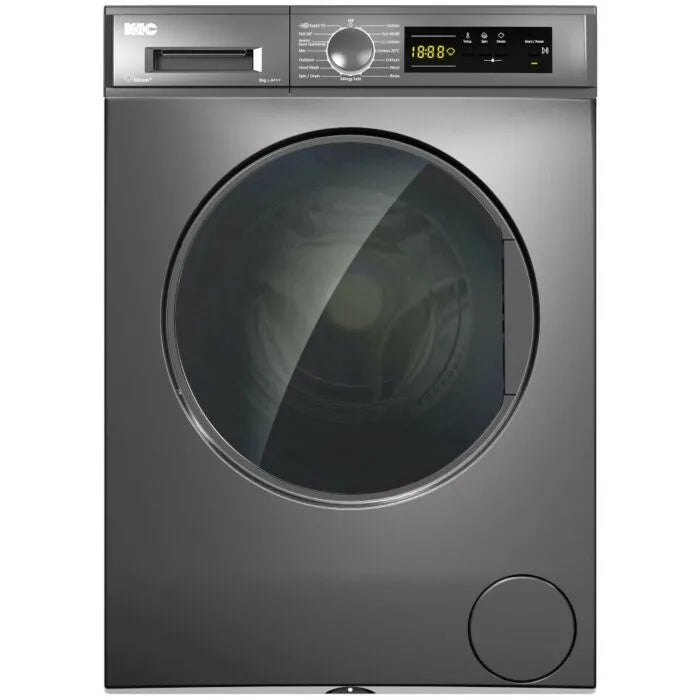 KIC 8kg Dark Grey Front Loader Washing Machine - KFL 812 GR