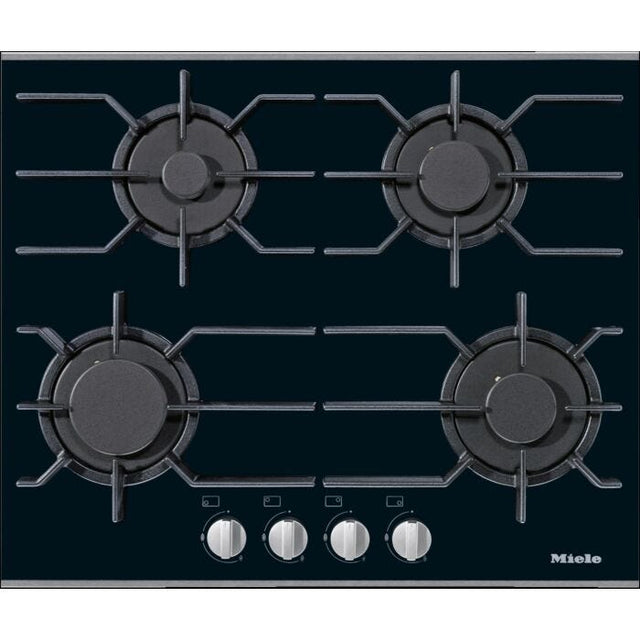 Miele 626mm Black Stainless Steel Gas Hob - KM3010 G