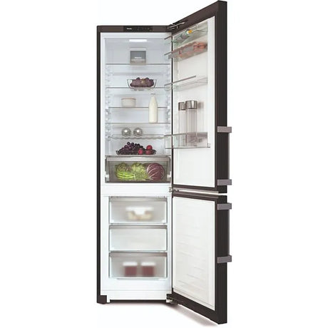 Miele Black Steel Combi Fridge - KFN4795DDBLK