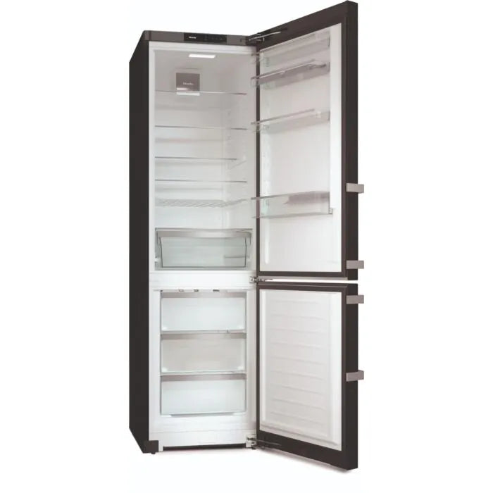 Miele Black Steel Combi Fridge - KFN4795DDBLK