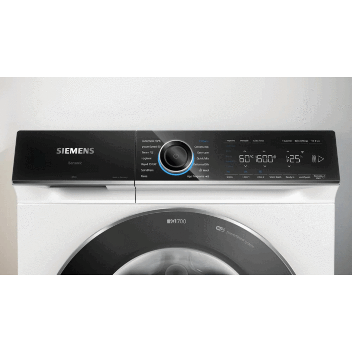 Siemens 10kg iQ700 1600 rpm Front Loader Washing Machine - WG56B2A0ZA