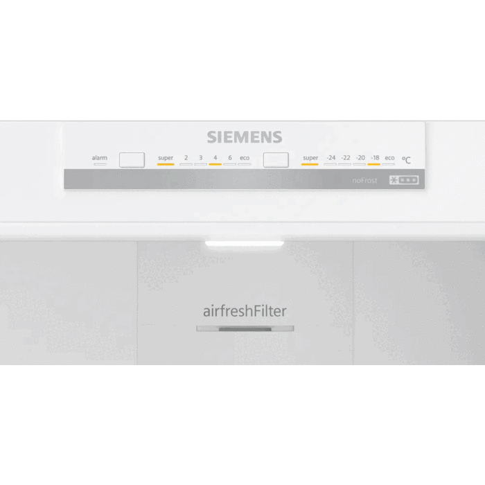 Siemens 186 x 70cm Stainless Steel iQ300 Combi Bottom Freezer Freestanding Fridge-Freezer - KG55NVIE0N