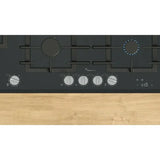 Bosch 90cm Black Series 8 Gas Hob Tempered Glass - PRS9A6H40Z
