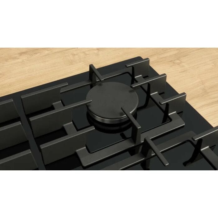 Bosch 90cm Black Series 8 Gas Hob Tempered Glass - PRS9A6H40Z