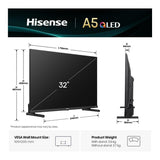 Hisense 32A5Q 32-inch Full HD Smart TV Wi-Fi Black