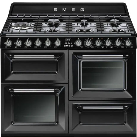 Smeg 110cm Black 7 burner Victoria Cooker - TR4110BL1