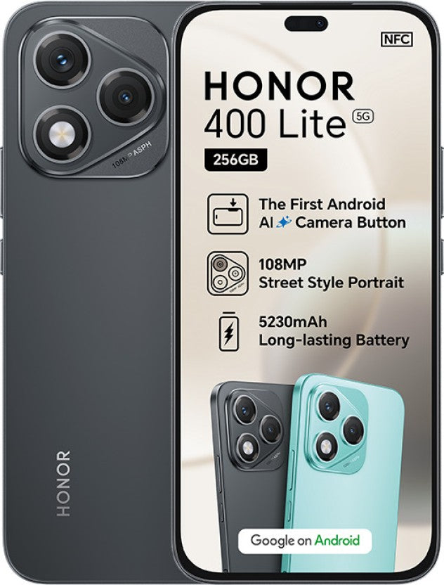 Honor 400 Lite 5G Dual Sim 256GB (Black, 256 GB) (8 GB RAM)