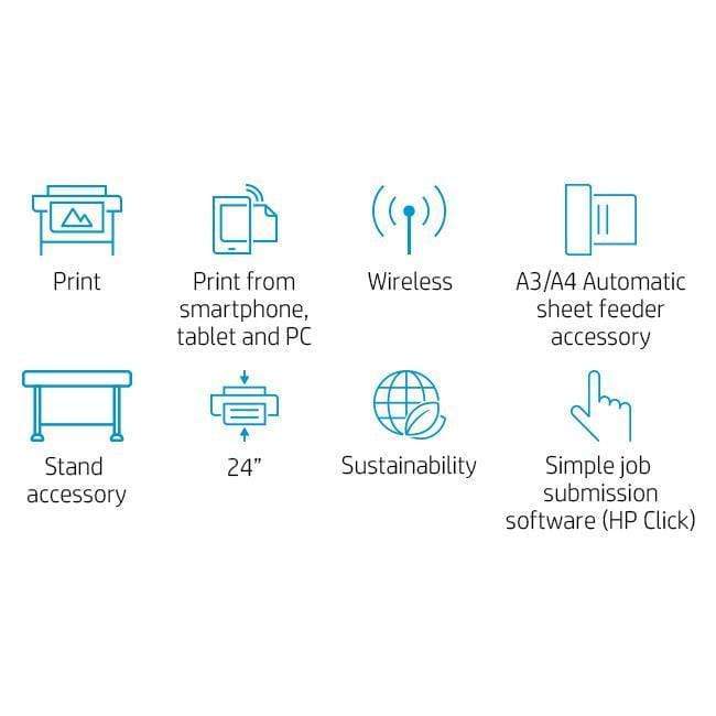 HP Designjet T230 Wi-Fi Thermal inkjet Colour Large Format Printer 5HB07A