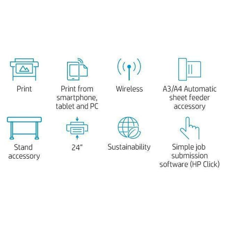 HP Designjet T230 Wi-Fi Thermal inkjet Colour Large Format Printer 5HB07A
