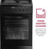 Defy 50cm Black 4 Plate Compact Stove Black FC - DSS554