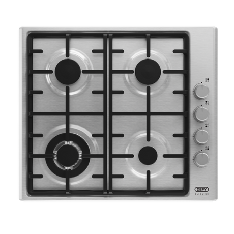 Defy Slimline Gas Hob Side Control (Stainless Steel) - DHG602