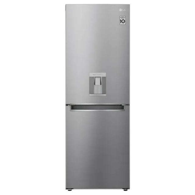 LG 301Lt Platinum Silver Combi Fridge - GC-F369NLJM