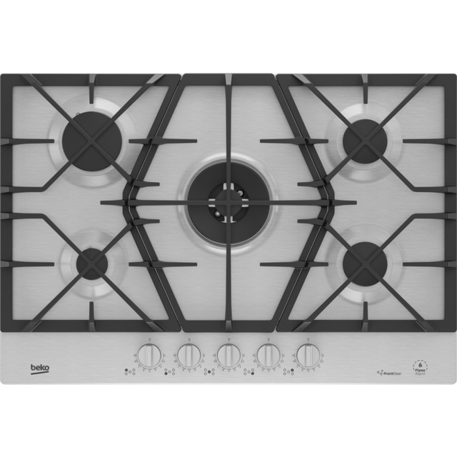 Beko 75cm Gas Hob Stainless Steel Inox - HIAW75226SXE