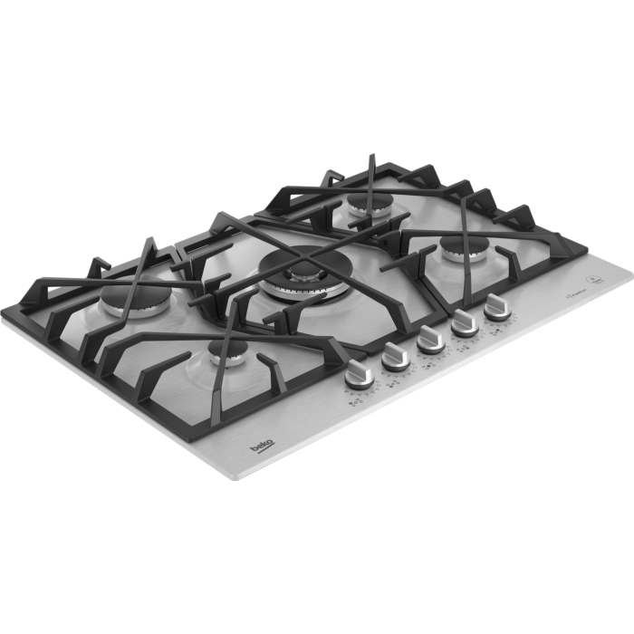 Beko 75cm Gas Hob Stainless Steel Inox - HIAW75226SXE
