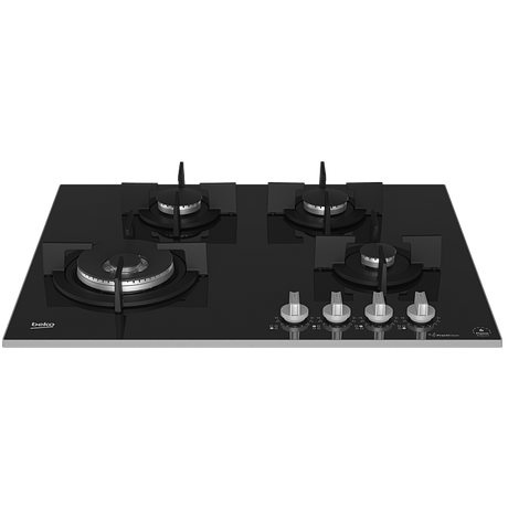 Beko 60cm Black Hob Gas On Glass - MACM11