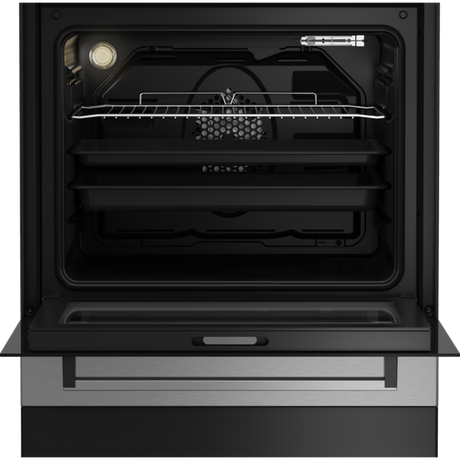 Beko 60cm Vitroceramic Inox (Stainless Steel) Free Standing Stove - FSE87310GX