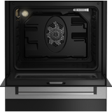 Beko 60cm Vitroceramic Inox (Stainless Steel) Free Standing Stove - FSE87310GX