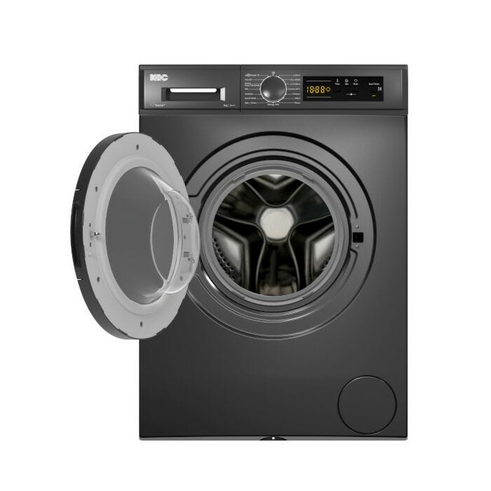 KIC 8kg Dark Grey Front Loader Washing Machine - KFL 812 GR