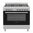 Elba 90cm 5 Burner Gas Stove with Electric Oven (Silver) - 04/96CL827