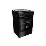 Defy 60cm Black 3 Gas 1 Solid Plate Stove - DGS679