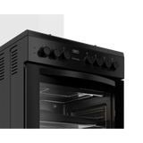 Defy 60cm Black 3 Gas 1 Solid Plate Stove - DGS679