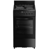 Defy 50cm Black 4 Plate Compact Stove Black FC - DSS554