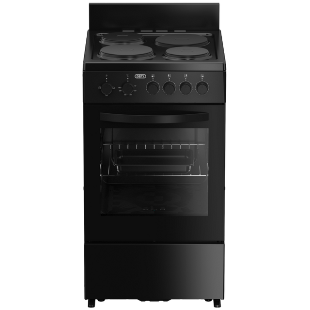 Defy 50cm Black 4 Plate Compact Stove Black FC - DSS554