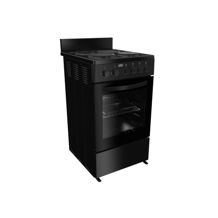 Defy 50cm Black 4 Plate Compact Stove Black FC - DSS554