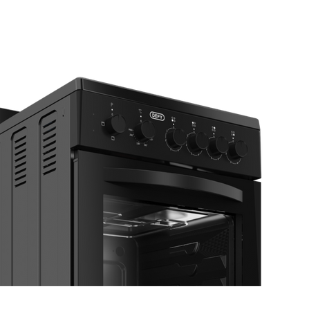 Defy 50cm Black 4 Plate Compact Stove Black FC - DSS554