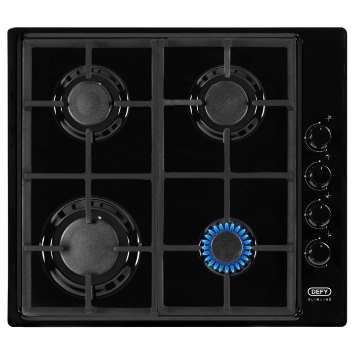 Defy 60cm Black Gas Hob - DHG132