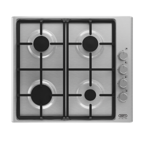 Defy Slimline Gas Hob Side Control Stainless Steel - DHG133