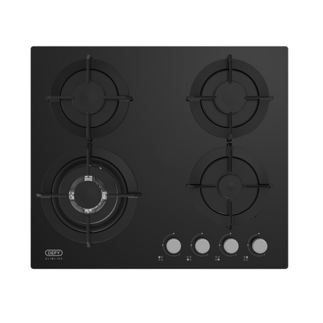 Defy 60cm Slimline Gas on Glass Hob - DHG604