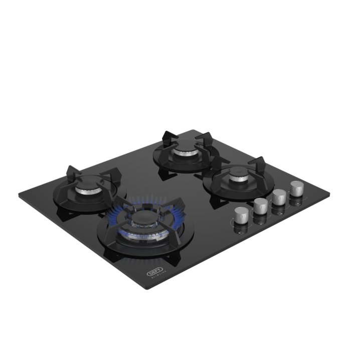 Defy 60cm Slimline Gas on Glass Hob - DHG604