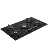 Defy 90cm Black Gas on Glass Hob - DHG905