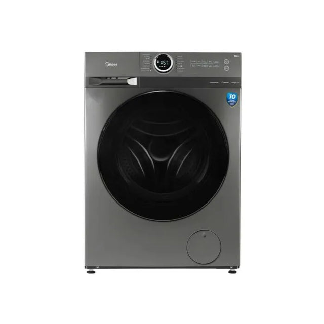 Midea 10kg Grey Inverter Front Loader Washing Machine - MF200W100WB