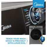 Midea 10kg Grey Inverter Front Loader Washing Machine - MF200W100WB