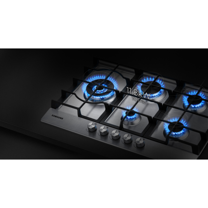 Samsung 75cm Inox Gas Hob - NA75D3030AS/FA