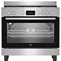 Beko 90cm Stainless Steel Freestanding Gas/Electric Cooker - BGTW11225EX