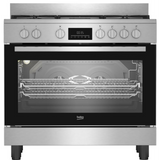 Beko 90cm Stainless Steel Freestanding Gas/Electric Cooker - BGTW11225EX