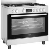 Beko 90cm Stainless Steel Freestanding Gas/Electric Cooker - BGTW11225EX