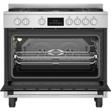 Beko 90cm Stainless Steel Freestanding Gas/Electric Cooker - BGTW11225EX