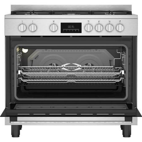 Beko 90cm Stainless Steel Freestanding Gas/Electric Cooker - BGTW11225EX