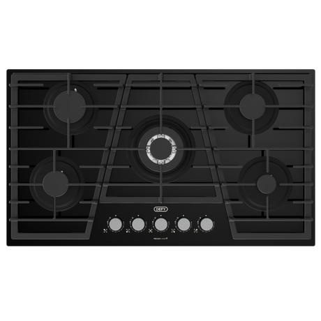 Defy 90cm 5Burner Gas On Glass Hob - DHG931