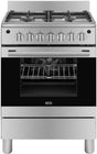 AEG HKB64450NB 60cm Stainless Steel 4-Burner Automatic Gas Stove with Thermic Air Cooking & Catalytic Cleaning