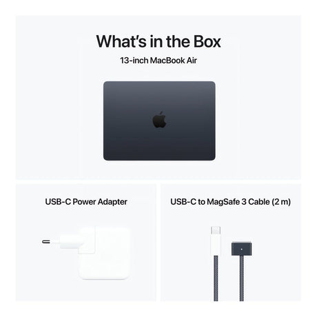 Apple MacBook Air 13.6-inch Retina Laptop - Apple M4 256GB SSD 16GB RAM macOS Midnight