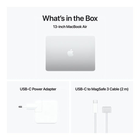 Apple MacBook Air 13.6-inch Retina Laptop - Apple M4 512GB SSD 16GB RAM macOS Silver
