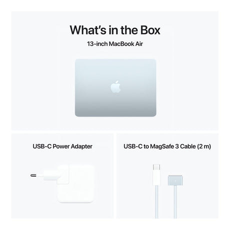 Apple MacBook Air 13.6-inch Retina Laptop - Apple M4 512GB SSD 16GB RAM macOS Sky Blue