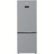 Beko 490L Inox Finish Double Door Bottom Mount Fridge Freezer with Inverter Compressor