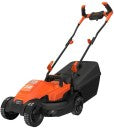 Black + Decker BEMW451BH-QS 1200W 32CM Electric Lawn Mower with Ergonomic Handle AC Adapter Rotary Push Lawn Mower (Black, Orange)