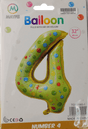 Casey 102cm Donut Balloon Number 4
